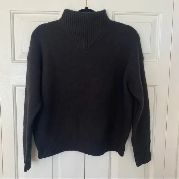 Madewell Black Dillon Mockneck Pullover Sweater - Picture 9 of 10